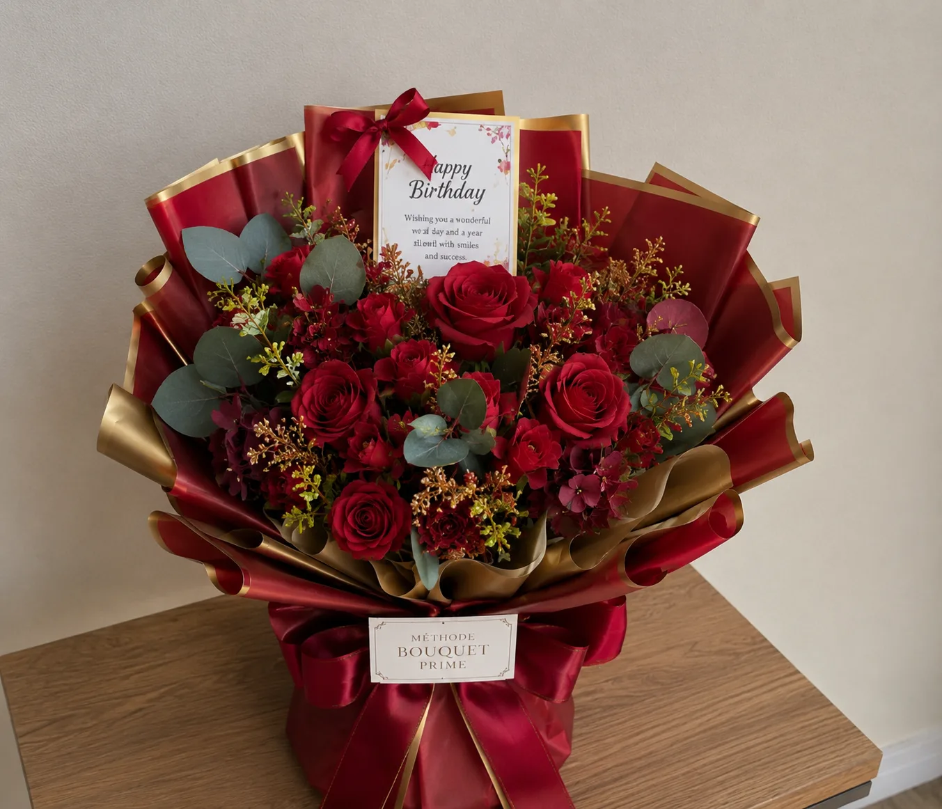 Fleurs artificielles en bouquet premium
