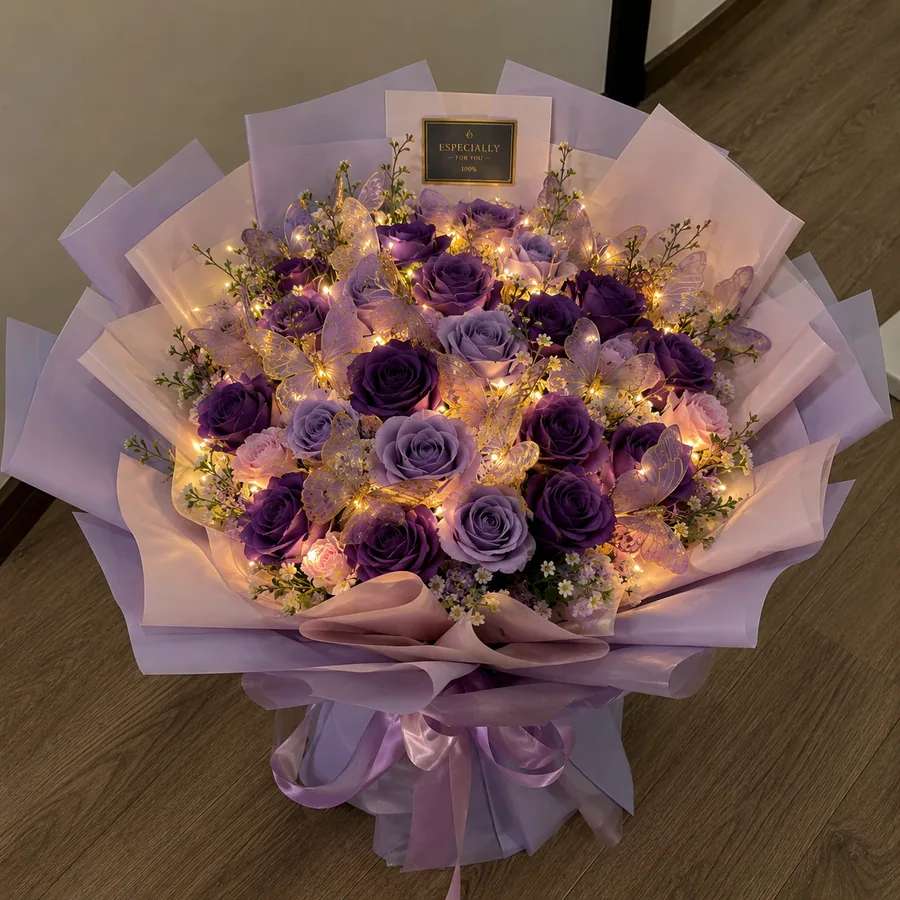 Bouquets illuminés par LED